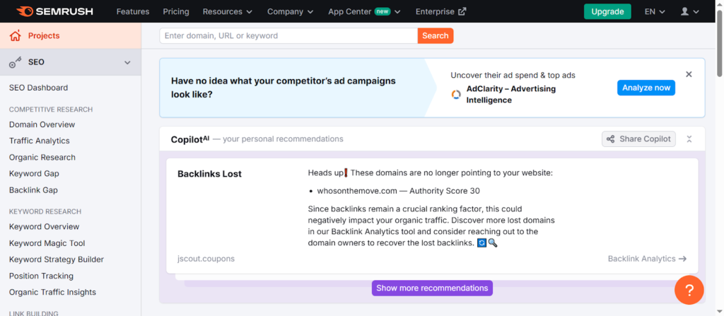 SEMrush-official-page